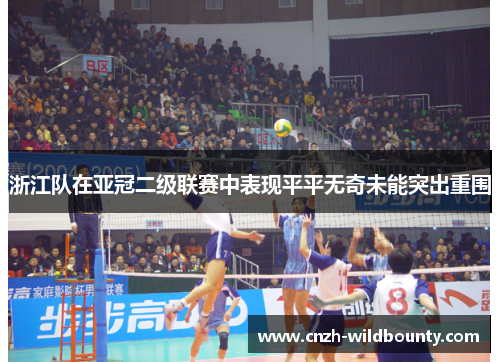 浙江队在亚冠二级联赛中表现平平无奇未能突出重围